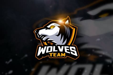 Wolves Mascot And Esport Logo Wolf Team Mascot Vector Logo