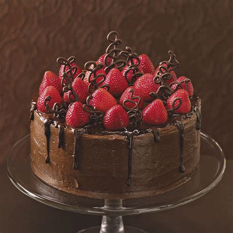 Chocolate Strawberry Celebration Cake Recipe Taste Of Home