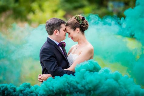 It's something different, something dreamy and hazy, something that isn't very common and helps separate the normal wedding photographs. A New York confectionery wedding with smoke bombs, viking horns, & a haunted paintball field ...