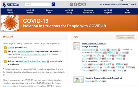 Lac Dph Covid 19 Isolation And Quarantine Guidelines For Providers