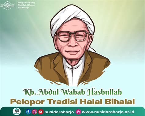 Sang Pelopor Tradisi Halal Bihalal Kh Abdul Wahab Chasbullah Nu