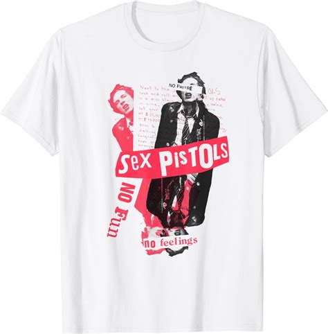 Sex Pistols Official No Future No Fun No Feelings T Shirt Uk Clothing