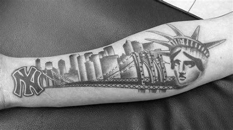 Maybe you would like to learn more about one of these? 60 New York Skyline Tattoo Designs For Men - Big Apple Ink ...