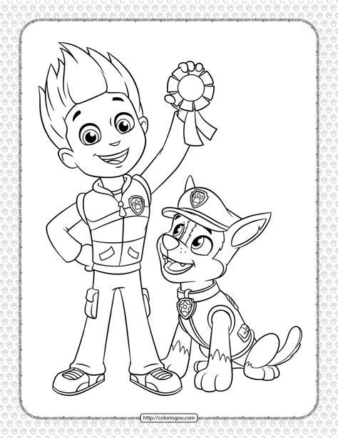 31 Ryder Paw Patrol Coloring Page Ardankiyash