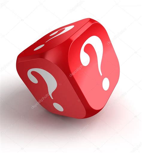 Red Dice With Question Mark — Stock Photo © Donscarpo 21466001