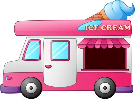 royalty free ice cream truck clip art vector images and illustrations istock