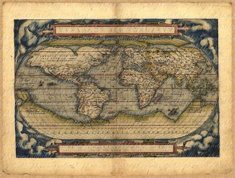 Old Maps Of The World From 1500s