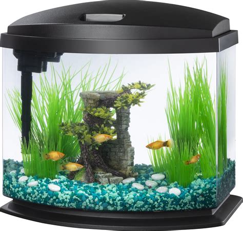 Aqueon Led Minibow Smartclean Fish Aquarium Kit Black 5 Gal