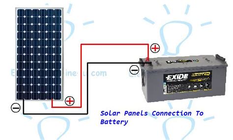How To Connect A Solar Panel To A Battery Electrical Online 4u All