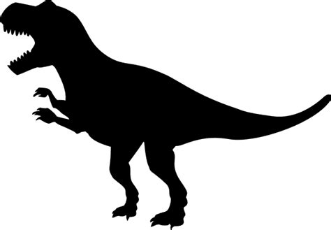 T Rex Silhouette Dinosaur Dino Free Svg File For Members Svg Heart