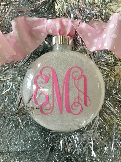 Items Similar To Personalized Christmas Ornaments Monogrammed