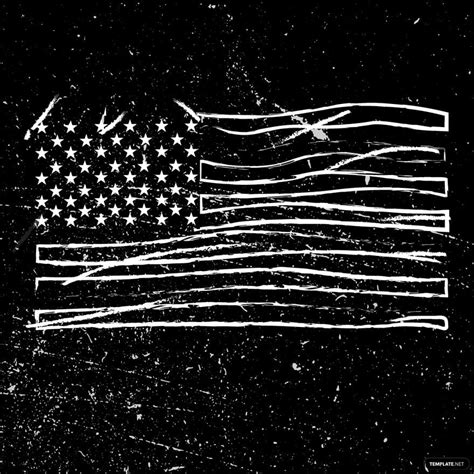 Grunge American Flag Vector In Illustrator Svg  Eps Png
