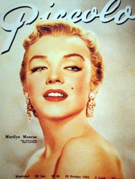 Marilyn Monroe Piccolo Magazine 29 October 1950 Cover Photo Belgium
