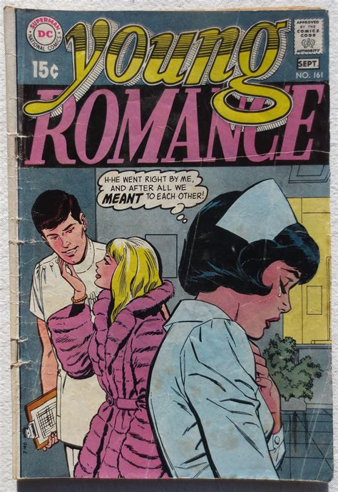 Vintage Comic Book 1969 Young Romance 1 1960s Pop Art Comic Retro