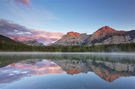 Wedge Pond Sunrise Sunrise Mountain Lakes Sky Garden