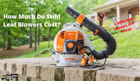 Stihl leaf blowers are a reliable and trustworthy gardening equipment's for the blowing of your leaves as they are durable, easy to use and lasts almost forever. How Much Do Stihl Leaf Blowers Cost? 8 Models With Prices. - Contractors Supply LLC