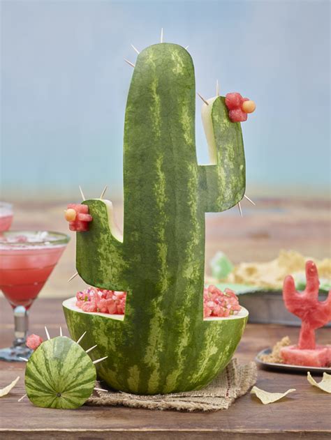 Cactus Watermelon Board Margarita Party Fiesta Birthday Party
