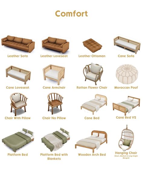 Over 80 Unique Objects The Sims 4 Boho Living Cc