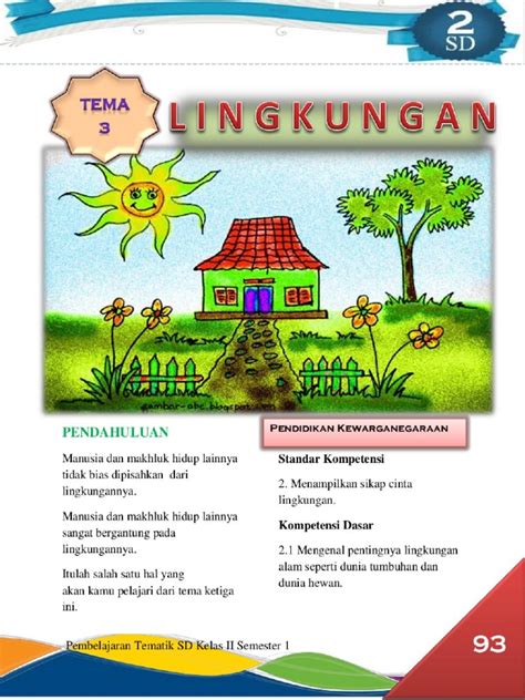 Materi Bahasa Indonesia Kelas 3 Tema 1 Homecare24