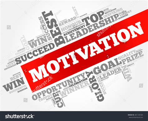 Motivation Word Cloud Business Concept Stock Vector Royalty Free