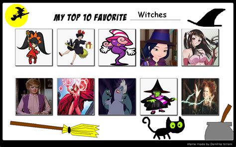 My Top 10 Favorite Witches By Firemaster92 On Deviantart