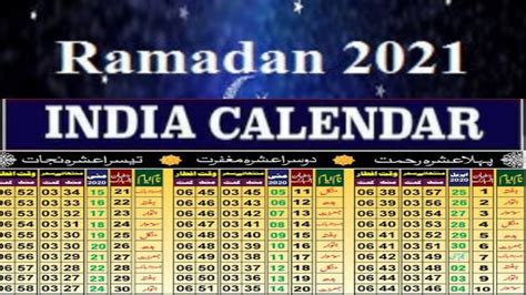 2021 Ramadan Calendar In India Ramzan Calendar 2021 Timing For