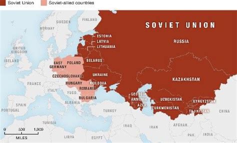 Exploring The Soviet Union Europe Map A Look At 15 Countries And Their