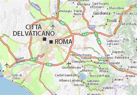 Mapa Michelin Roma Plano Roma Viamichelin