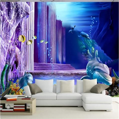 Beibehang Wallpaper 3d Underwater World Fantasy Photo