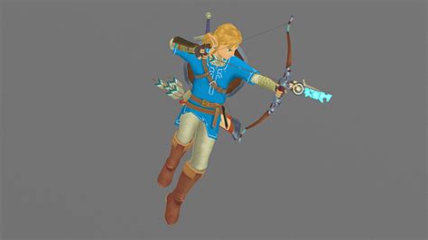 Link The Legend Of Zelda Breath Of The Wild 3d Model By Juansu4rez
