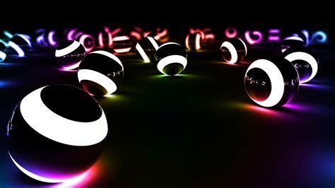 Обои световые шары свет бильярдный шар бассейн мяч Wqhd Qhd 169