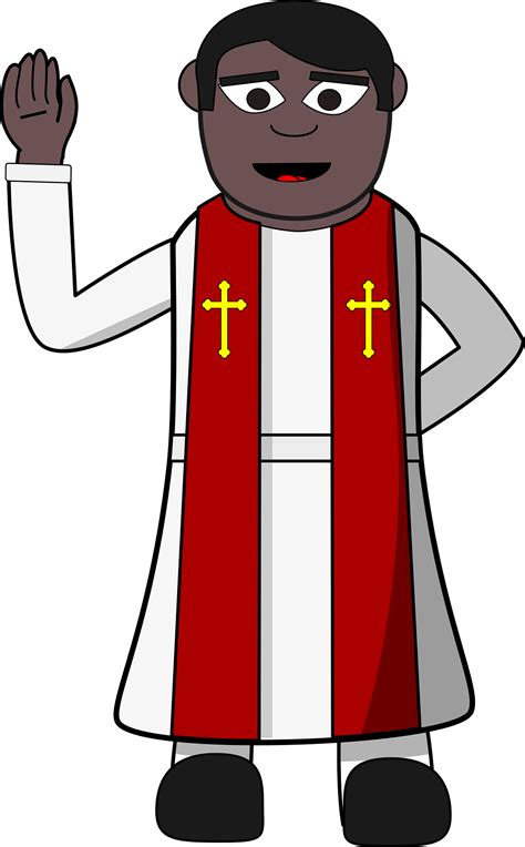 Pastor In Pulpit Great Powerpoint Clipart For Presentations Clip