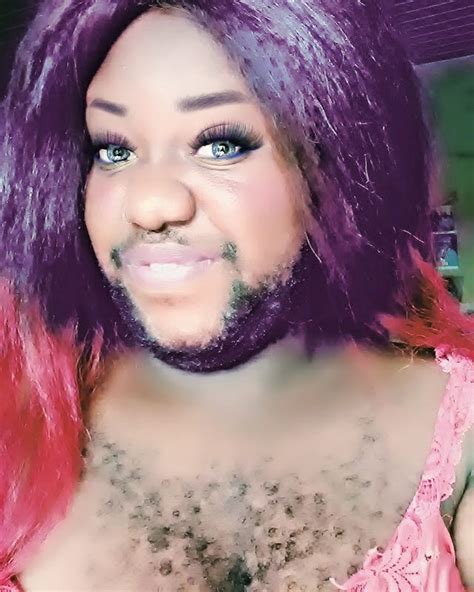 Photosnigerias Hairiest Woman Queen Of Hairs Shows Off Her New Look