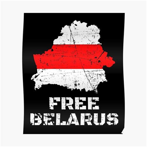 Belarus Flag Map Belarus Free Belarusian Poster By Magicboutique
