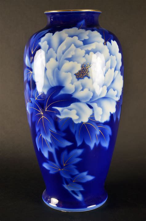 Visit Us Fukugawa Japanese Porcelain Vase Imperial Fine China Bone