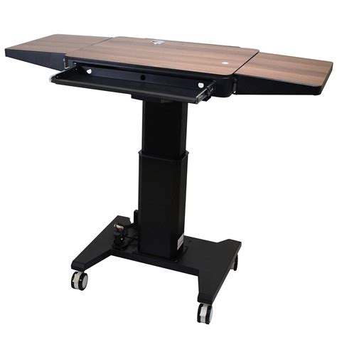 Buy Electric Height Adjustable Sit To Stand Mobile Lectern Podium