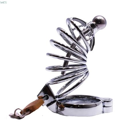 New Stainless Steel Male Chastity Devices Tube Sounding Urethral Cock Cage Sex Toys For Men