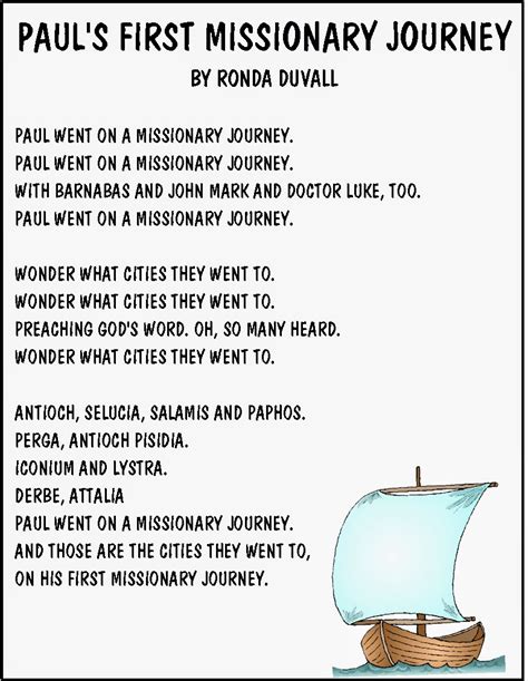 To resolve the matter, barnabas took john mark with him and they sailed to cyprus, while paul took silas with him, and they. Hands On Bible Teacher: Paul's First Missionary Journey ...