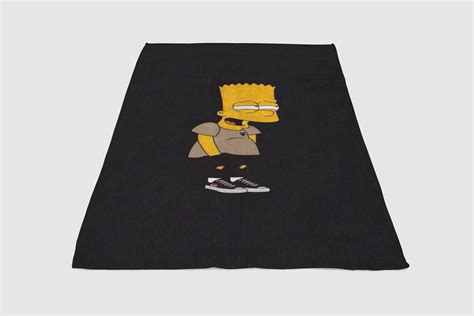 Bart Simpson Wallpaper Blanket In 2022 Bart Simpson Bart Simpson