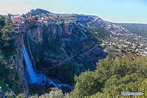 Scenery Of Jezzine Waterfall In Lebanon Xinhua Englishnewscn