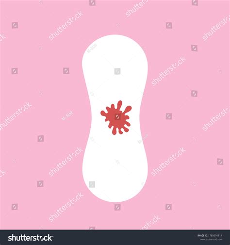 Menstruation Period Menses Used Dirty Menstrual Stock Vector Royalty