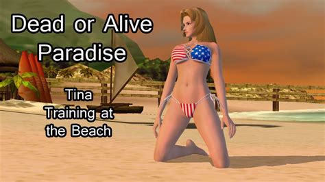 Tina Private Paradise Training At The Beach Dead Or Alive Paradise