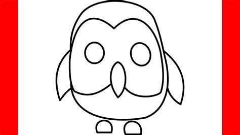 How To Draw Owl From Roblox Adopt Me Step By Step Drawing Youtube