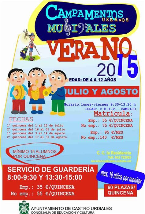 Campamentos Musicales De Verano Julio Y Agosto 2015
