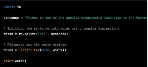 How To Split A Sentence Into A List Of Words In Python Python Guides