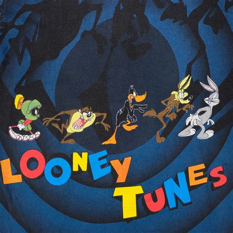 Rare Vintage Wild Oats Looney Tunes Shadow All Over P Gem