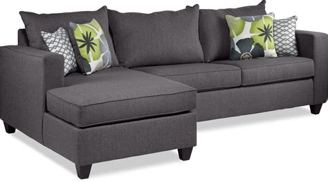 Halley 2 Piece Full Sofa Bed Sectional With Left Facing Chaise Slate
