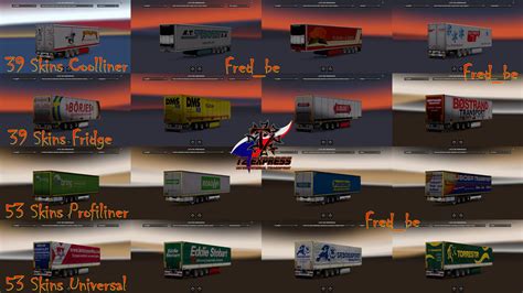 Trailer Pack V130 259 Skins 130xs Ets2 Euro Truck Simulator 2