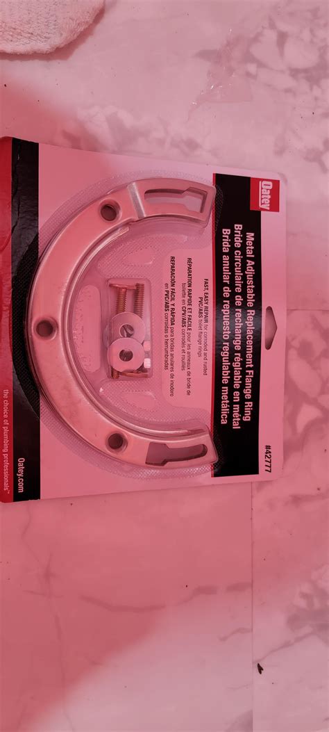 oh no....busted flange ring. : r/Plumbing