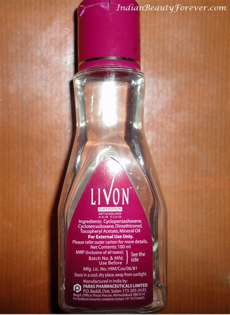New livon serum is a hair essential for damage protection. Livon Silky Potion -Detangling hair fluid Review - Indian ...